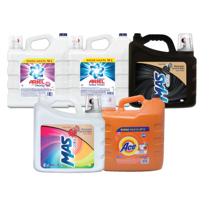 Detergentes-líquidos-ARIEL,-ACE-o-MAS-COLOR Pantalla 70” 4K UHD LG